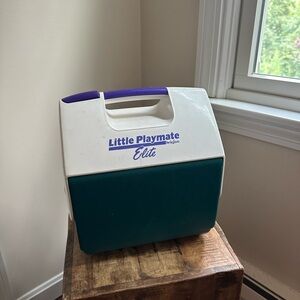 Igloo Little Playmate Elite Cooler - White, Green, and Purple